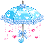 Moi, je me promène jamais sans mon parapluie ^^ ( au cas où !!! )